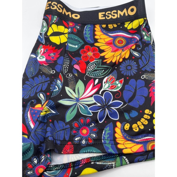 Essmo Mens Boxer Briefs 5 Pack Bold Abstract Tropical Animal Prints Size M - Picture 6 of 9